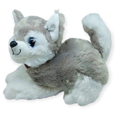 Sesli Peluş Yatan Köpek 25 cm