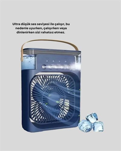 Sessiz Çalışan Turbo Fan Güçlü Hava Akışlı Masa Üstü Vantilatör