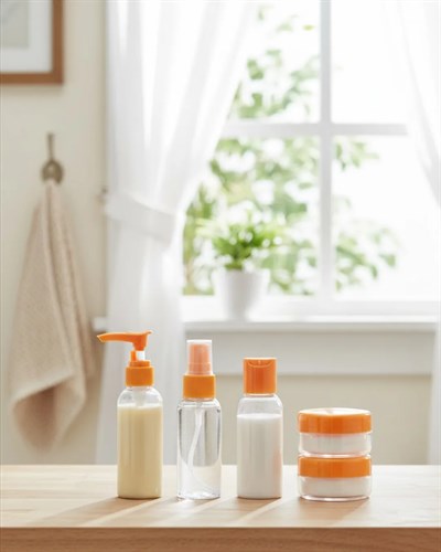 Seyahat İçin 5’li Şeffaf Kozmetik Kap Seti 30 ml