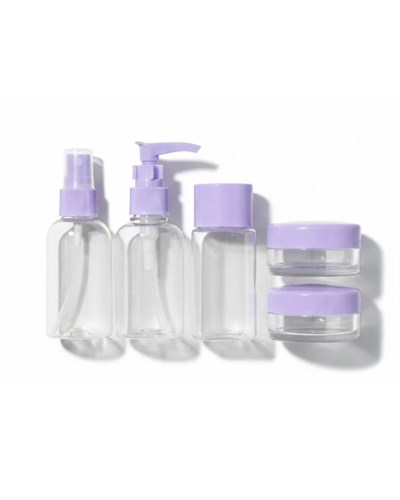 Seyahat İçin 5’li Şeffaf Kozmetik Şişe Seti 30 ml