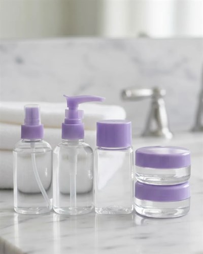 Seyahat İçin 5’li Şeffaf Kozmetik Şişe Seti 30 ml