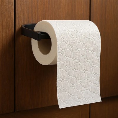 Şık Tasarım Siyah Tuvalet Kağıdı Askılığı Peçetelik