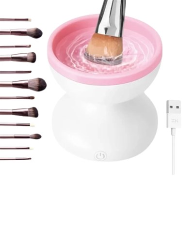 Silikon Yüzeyli Elektrikli Makyaj Fırçası Temizleme Kabı