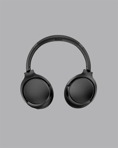 Siyah Kablosuz Bluetooth Kulaklık 300 mAh Hızlı Şarj Katlanabilir Pedli