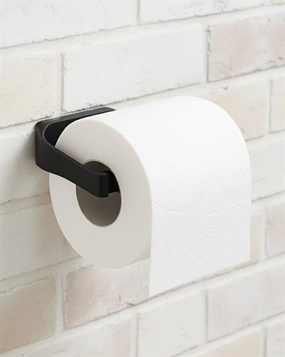 Siyah Tuvalet Kağıdı Tutucu Mat Kaplama Banyo Peçetelik