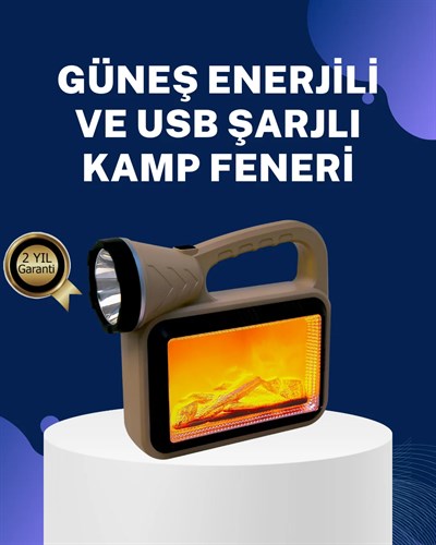 Solar Alev Lambası – Kamp, Bahçe ve Dış Mekan İçin