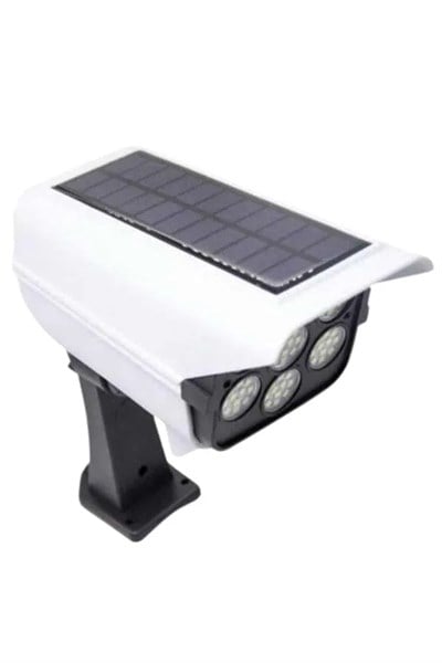 Solar Bahçe Aydınlatması Hareket Sensörlü Uzaktan Kumandalı Kamera Görünümlü