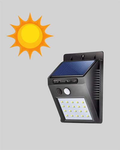 Solar Güçlü LED Dış Mekan Lambası – Güneş Enerjisiyle Şarj Olan Sensörlü Bahçe Işığı