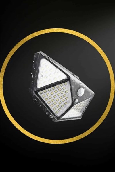 Solar Sensörlü Duvar Lambası Bahçe Lambaso Parlak Beyaz Işık Suya Dayanıklı