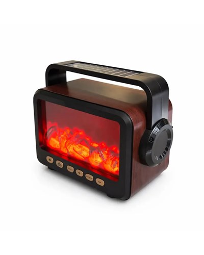 Şömine Tasarımlı Bluetooth Hoparlör USB TF Kart Radyo Destekli