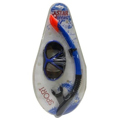 Star Diving Dalış Maskesi ve Snorkel Yetişkin - 51711-MAVİ