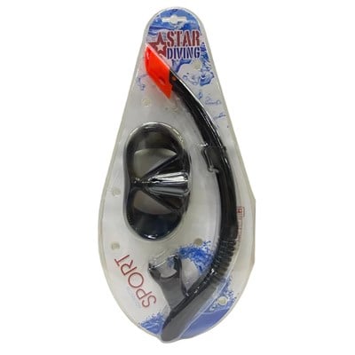 Star Diving Dalış Maskesi ve Snorkel Yetişkin - 51711-SİYAH