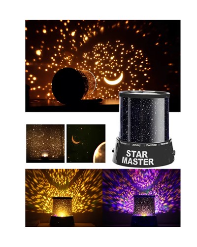 Star Projektör Gece Lambası Tavana Yıldız Yansıtan LED Işık