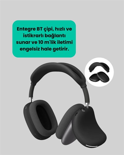 Stereo Ses Kaliteli Bluetooth Kulaklık | Katlanabilir ve Ergonomik Tasarım