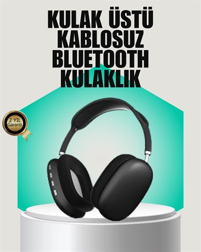 Stereo Ses Kaliteli Bluetooth Kulaklık | Katlanabilir ve Ergonomik Tasarım