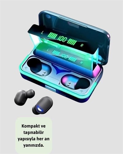 Su Geçirmez E10 Bluetooth Kulaklık Powerbank ve Gürültü Engelleme