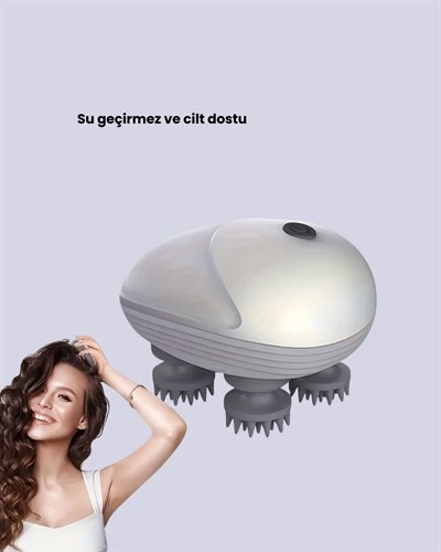 Su Geçirmez Elektrikli Kafa Masaj Cihazı IPX7