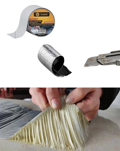 Su Geçirmez Sızdırmaz Tamir Bandı Güçlü Yapışkanlı 72 MM 2 Metre