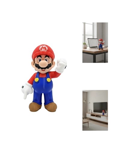 Süper Mario Masa Üstü Dekor Biblo Oyun Severlere Özel Figür