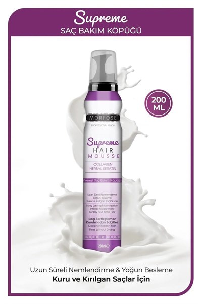 Supreme Saç Köpük 200 ML - Nemlendirme - mrfs
