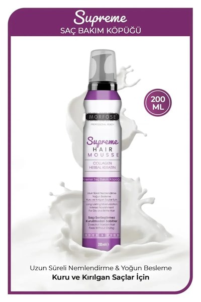 Supreme Saç Köpük 200 ML - Nemlendirme - mrfs