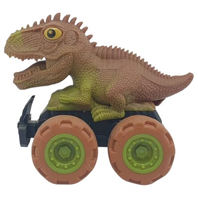 Sürtmeli Dinazor Arabalar 2li - 12 cm - Triceratops & Stegosaurus