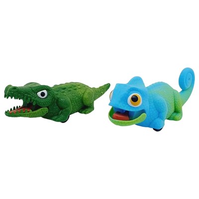 Sürtmeli Sürüngen Hayvanlar 2li - Timsah & İguana