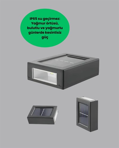 Suya Dayanıklı Güneş Enerjili Bahçe Lambası