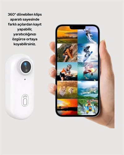 Suya ve Darbeye Dayanıklı Kompakt Spor Kamera 1080P