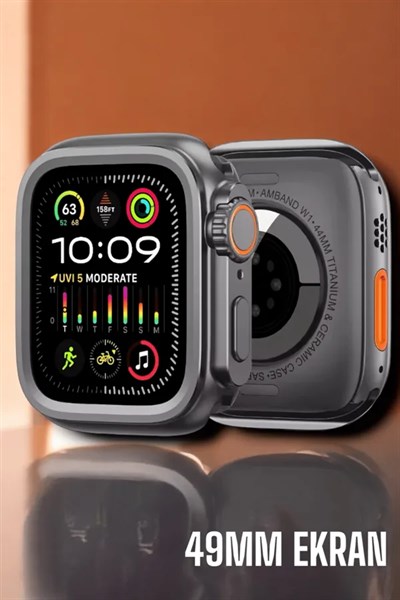 Suya ve Toza Dayanıklı 45 MM Akıllı Saat Bildirim ve Cevapsız Çağrı Görüntüleme