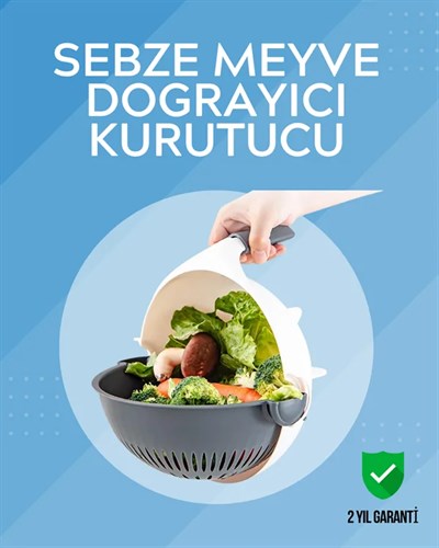 Süzgeçli Hazneye Sahip Çok Amaçlı Rende ve Dilimleyici