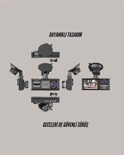 TA-01 LCD Ekranlı Gece Görüşlü Araç Kamerası