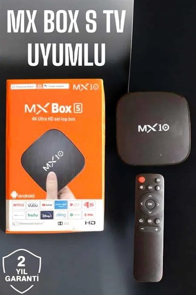 TV Box Android Uyumlu 4 Çekirdekli WİFİ Bağlantılı 4K