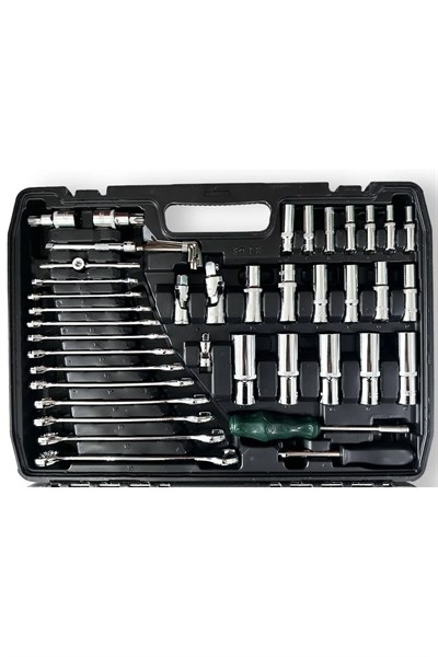 Tam Profesiyonel Germany 72 Diş Eğik Cırcır 216 Parça Lokma Takımı Oto Tamirci Tam Set 1