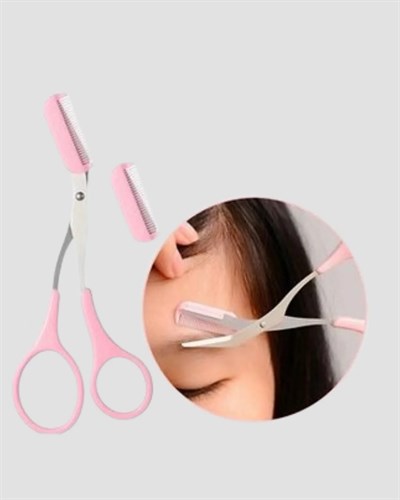 Tarak ve Fırça Başlıklı Kaş Şekillendirme Makası