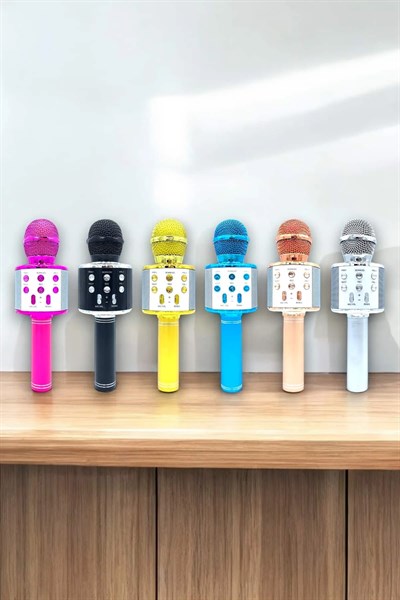 Taşınabilir Bluetooth Karaoke Mikrofon: Hafıza Kart Girişli, Etkileyici Performans