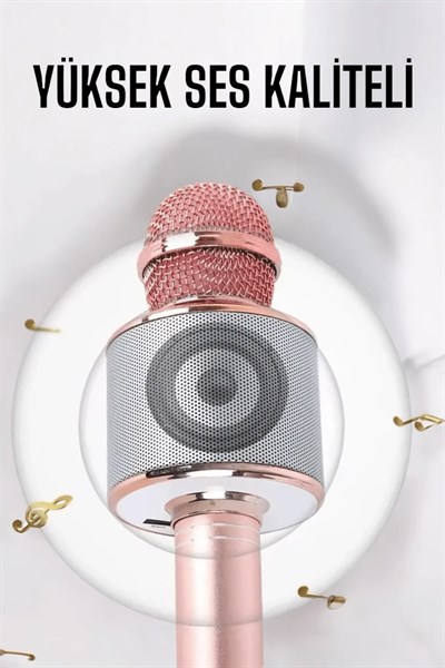 Taşınabilir Bluetooth Karaoke Mikrofon: Hafıza Kart Girişli, Etkileyici Performans
