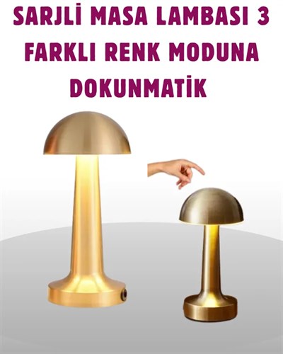 Taşınabilir Dokunmatik LED Lamba – Sıcak & Soğuk Işık Ayarı