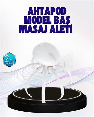 Taşınabilir Elektrikli Kafa Masaj Cihazı Sessiz Motor ve Ergonomik Tasarım