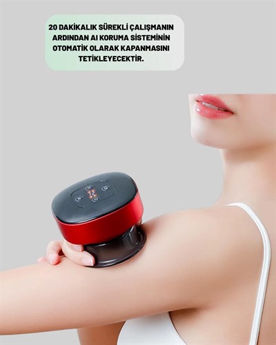 Taşınabilir Elektrikli Kupa Terapisi Masaj Cihazı Boyun Sırt Bacak