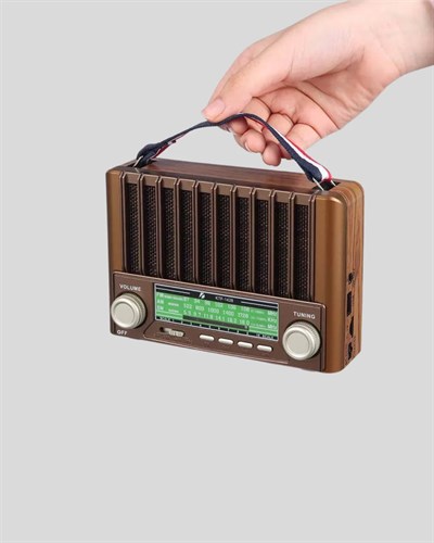 Taşınabilir Hoparlör Güneş Panelli Bluetooth USB SD FM AM SW Radyo