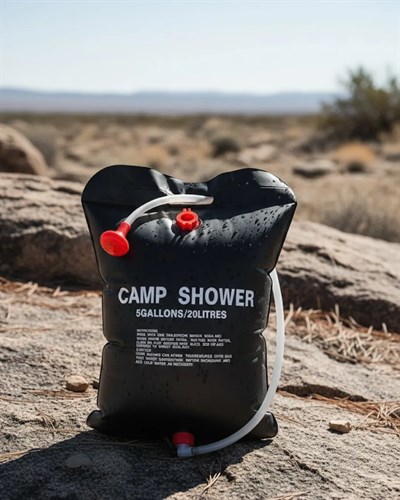 Taşınabilir Kamp Duşu Solar Isıtmalı 20 Litre Su Kapasiteli Hijyen Çözümü