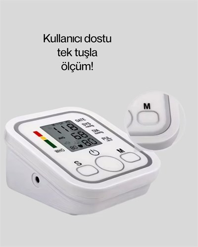 Taşınabilir Pil ve USB Girişli Tansiyon Aleti