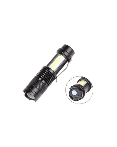 Taşınabilir Şarjlı LED Fener - 4 Modlu, 2000LM, Ayarlanabilir Odak