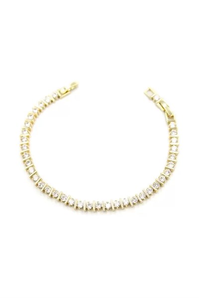 Taşlı Bileklik - Altın