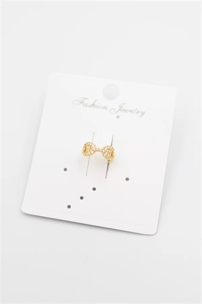 Taşlı Kıkırdak Küpe - Altın