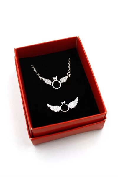 Tektaş Set Kolye - Altın