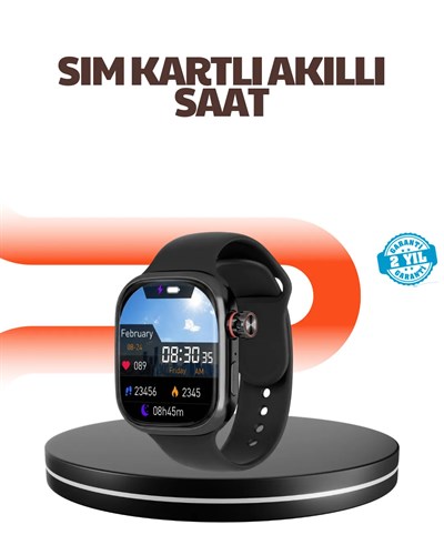 Telefon Bağımsız SIM Kartlı Akıllı Saat Nabız Ölçerli