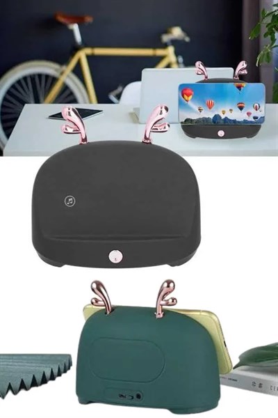 Telefon Tutucu Bluetooth Hoparlör Geyikli Renkli Uzun Ömürlü