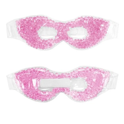 Terapi Jel Boncuklu Yüz ve Göz Maskesi Seti Pembe Sıcak ve Soğuk Kullanım